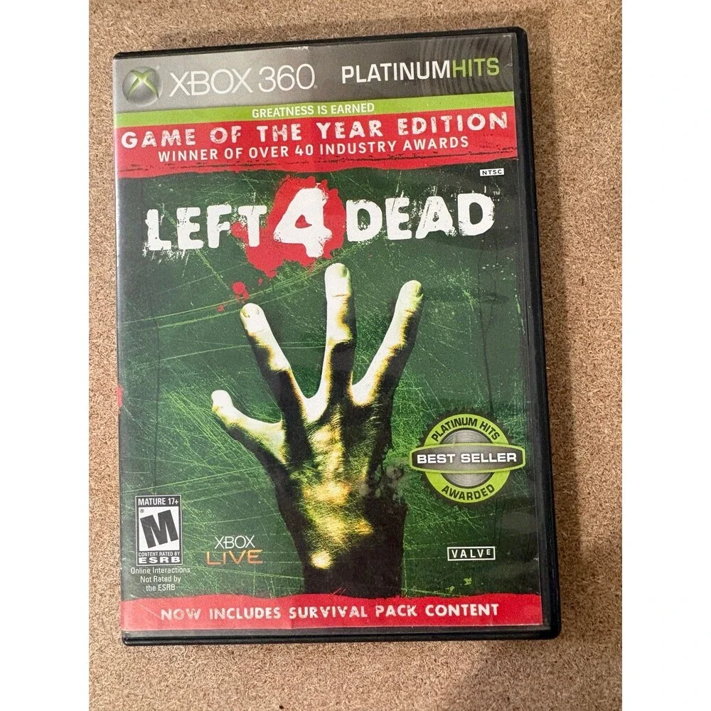 Left 4 Dead XBox 360 - CASE ONLY W Manual